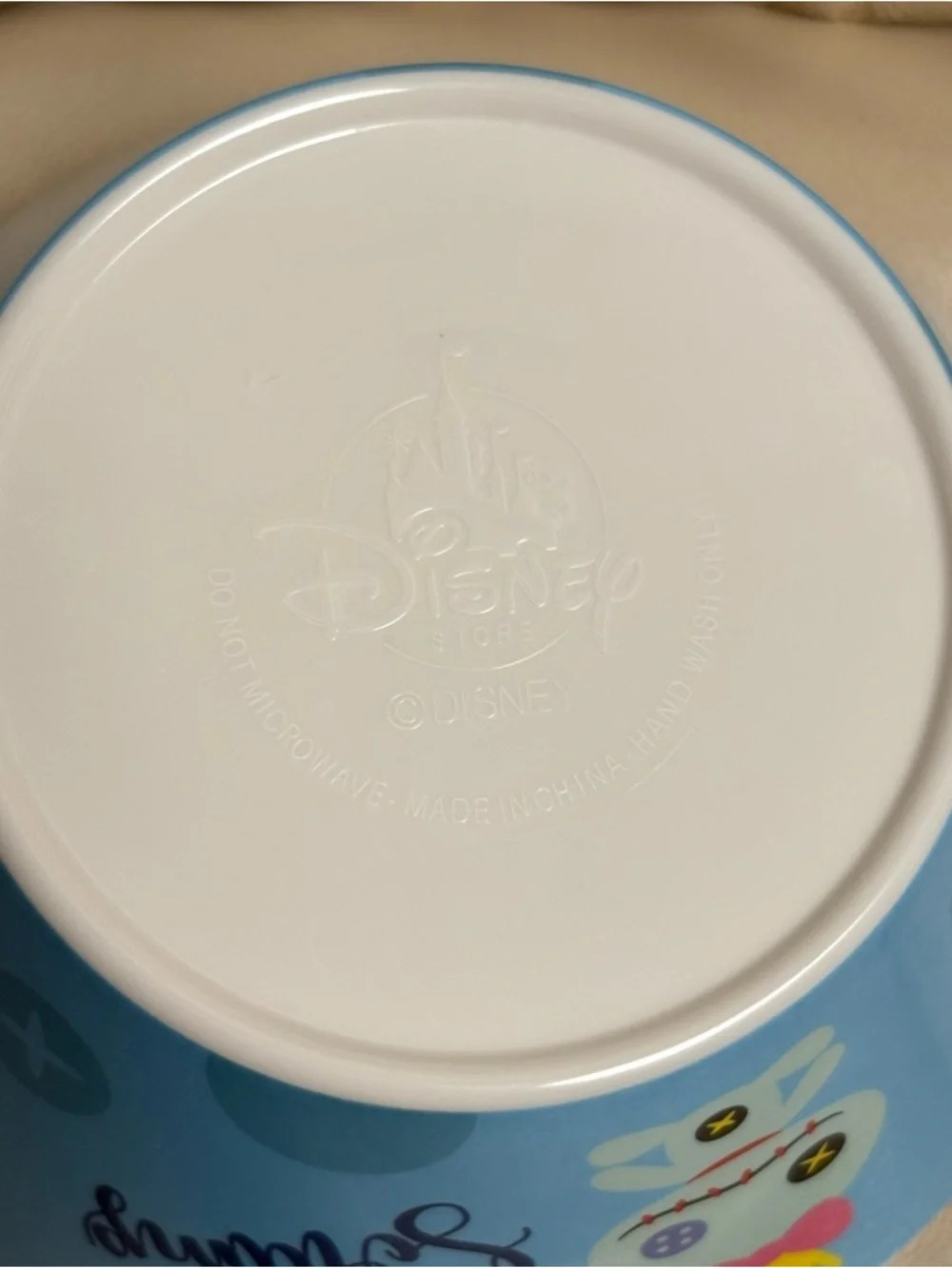 STITCH & Scrump Plastic Bowl Blue Disney Store Japan - Picture 4 of 9